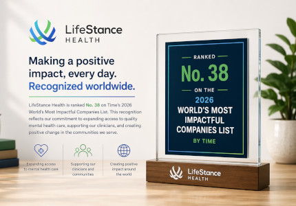 TIME: LifeStance Ranked No. 38 on the 2026 World’s Most Impactful Companies List