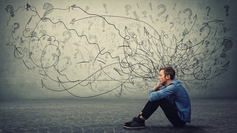 male teenager struggling with mental health