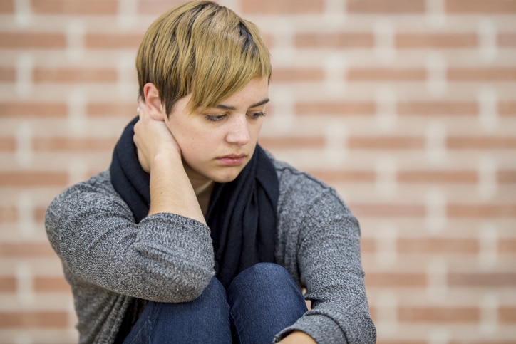 teen struggling with suicidal thoughts