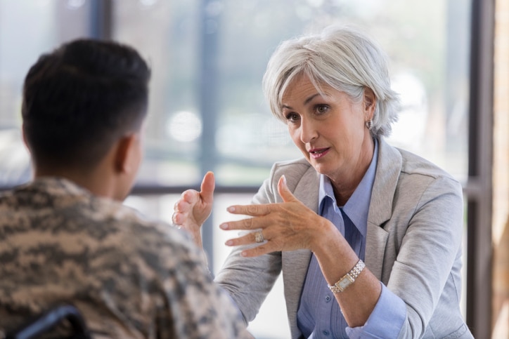 therapist performaing intensive outpatient therapy