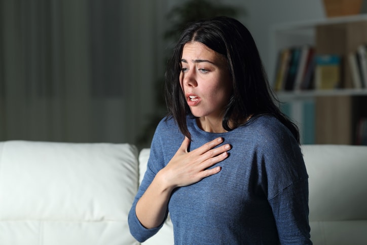 woman suffering from severe anxiety